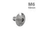  нержавеющая сталь болт M6×10mm P1.0 ракушка head фланец имеется серебряный цвет TR0897