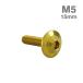  нержавеющая сталь болт M5×15mm P0.8 ракушка head фланец имеется Gold цвет TR0910