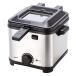  гора . электрическая фритюрница 1.5L для бытового использования настольный compact dial тип регулировка температуры корзина крышка имеется серебряный YAD-F801(S)
