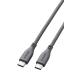  Elecom USB C кабель USB PD соответствует 100W 1m силикон материалы мягкость серый MPA-CC5PSS10GY
