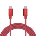  Elecom USB Type-C кабель ( USB PD соответствует ) C to C максимальный 3A. высокая скорость зарядка . высокая прочность 2.0m красный iPhon