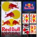  Red Bull sticker bike . car helmet also robust . sticking possibility .RedBull waterproof enduring light decal seal 