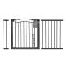  не использовался товар детская дверь / домашнее животное забор повышение рама имеется ширина примерно 145~152cm до соответствует стальной черный 