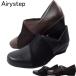 Airystep C7524 воздушный Lee подножка женская обувь Wedge подошва EEE 3E резина подушка боль . нет низкий . натуральная кожа легкий 