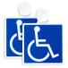  карман (Pocket) международный символьный знак инвалидная коляска Mark стикер присоска модель 2 шт. комплект 