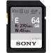 SONY SF-E64A 64GB SDXC UHSԡɥ饹3бUHS-II ꡼ Class10 V30 SD ˡ SF-E꡼ ᡼1ǯݾ