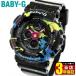 Baby-G ベビ−G CASIO カシオ BA-120SPL-1A Splatter Pattern Series レディース 腕時計 レビュー3年 海外モデル 黒 ブラック イエロー ブルー ピンク ウレタン