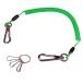 Good-L пружина цепочка для ключей 320( усиленный тросик ввод ) [ зеленый ]