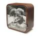  музыкальная шкатулка имеется фото альбом music box рама ( искривление :You are my sunshine, грецкий орех )
