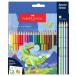  Faber-Castell (Faber-Castell) цветные карандаши Dinosaur 24 -цветный набор металлик цвет 6 цвет ввод 27181009