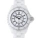 シャネル H0968 ホワイト J12 レディース 33mm