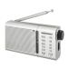  ом электро- машина (OHM) RAD-P503S серебряный AudioComm AM/FM портативный радио 03-0990