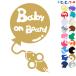 Baby on board мышь мышь .. способ судно симпатичный . главный животное стикер or магнит также можно выбрать машина 