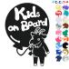 Kids on board коза чёрный способ судно животное стикер or магнит также можно выбрать машина ребенок .... - Kids in The машина 
