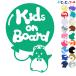 Kids on board хомяк способ судно шляпа галстук животное стикер or магнит также можно выбрать машина ребенок .... - 