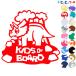 kids on boardtolikelatops динозавр животное стикер окно стекло для наклейка модель машина магнитный 