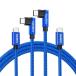 USB C �P�[�u�� L�� 2M 2�{ 60W �}���[�d USB Type C �P�[�u�� L �^ 90�x �^�C�vC �P�[�u ��