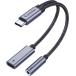 �^�C�vc �C���z���W���b�N�ϊ��� - SOOMFON 2-IN-1 USB C �C���z���W���b�N 60W PD�}���[�d Type-C �C���z�� 3.5