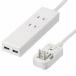 ���U�� �C�O�p�}���`�ϊ��^�b�v AC2��+USB2�|�[�g �R�[�h��1m �z���C�g YAZAWA HPM6AC2USB2WH �֘A�摜1