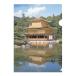  japanese souvenir peace pattern stationery japanese sightseeing clear file | gold . temple 