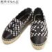  Chanel CHANEL эспадрильи G29762 черный белый твид кожа jute украшен блестками тысяч птица ..36 туфли без застежки женский 101707868