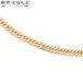 плоский ki разделение желтое золото K18YG 6 поверхность двойной W 50cm ширина 3.4mm 20.1g структура . отдел сертификация печать цепь колье 101848608