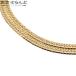  плоский ki разделение желтое золото K18YG 6 поверхность двойной W 60cm ширина 4.0mm 30.2g структура . отдел сертификация печать цепь колье 101848610