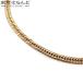 плоский ki разделение 14 поверхность Triple 40cm 20.3g ширина 4.2mm структура . отдел сертификация печать желтое золото K18YG цепь колье 241100082303