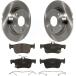 Transit Auto - Rear Disc Brake Rotors And Ceramic Pads Kit For Honda Civic K8T-102105¹͢