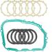 Caltric Clutch Friction Plates/Gasket Kit Compatible with Suzuki LT-F400F King Quad 400 2003-2021¹͢