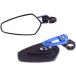 MotorToGo Compatible 1 Pair Arrow Black with Blue Stem CNC Handlebar End Motorcycle Mirrors for 2010 Aprilia RSV1000R¹͢