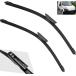 Car Wiper Front Wiper Blades Compatible with Fiat Qubo 2008-2013 Windshield Windscreen Clean Window Car Rain Brushes 26inch+19inch¹͢