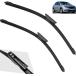 Car Wiper Front Wiper Blades Compatible with Dacia Renault Logan 2015-2023 Windshield Windscreen Window Car Rain Brushes 22inch+19inch¹͢