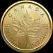 [ free shipping ] unused goods Maple leaf gold coin 1/20 ounce original gold 24 gold 1.55g in goto