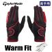  TaylorMade 23 теплый Fit перчатка [ обе рука для ] мужской TaylorMade TL172 [ Япония стандартный товар ] теплый осень-зима теплоизоляция стрейч . способ водоотталкивающий 