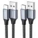 NIMASO USB Type C �P�[�u�� �y0.3m/2�{�Z�b�g�z�yQC3.0�Ή� 3A�}���[�d�z�^�C�vc �[�d�P�[�u�� iPhone17/16/15�V���[�Y�AiPad Pro�ASony�AGalaxy�AH