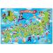 60 piece Disney Mickey . map of Japan ......! child puzzle DC-60-059( ton yo-).80cm