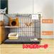  new goods new goods cat for cage large many head .. construction easy fold type cleaning easy to do cat for gauge compact height doesn't rust. cat house 