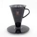  conical 30 single coffee dripper Tarachine.... clear black 1 cup for CD30-TB