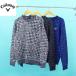 Callaway Callaway одежда Golf одежда мужской вязаный свитер тысяч птица .. tops длинный рукав вырез лодочкой бренд модный осень-зима 