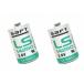  2 шт LS14250 3.6V 1200mAh lithium батарейка,ER14250 1/2 AA LS14250 сменный ( согласовано )