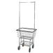 DULTON H20-0139CR LAUNDRYCARTWITHPOLERACKCHROME