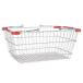 DULTON CH99-W04CR/RD MARKETBASKETCROME/RED