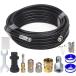 Richcat �|�������r�j�� (PVC)�� �p�C�v�N���[�j���O�z�[�X �P���q���[�p �t���� ���������z�[�X 10m ���r�p�C�v���r�������C�y�ɐ�� �P���q���[K2,