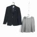  блейзер проверка юбка верх и низ 2 позиций комплект can ko- зима предмет женщина школьная форма средний . средняя школа темно-синий форма б/у разряд C EY5272