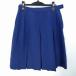  school skirt large size summer thing w72- height 55 navy blue middle . high school pleat school uniform uniform woman used HK8507