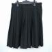  school skirt large size summer thing w80- height 64 black middle . high school pleat school uniform uniform woman used IN1284