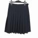  school skirt winter thing w63- height 56 navy blue middle . high school pleat school uniform uniform woman used IN1800