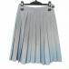  school skirt summer thing w66- height 59 gray Osaka Hirakata middle . pleat school uniform uniform woman used IN7483