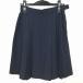  school skirt summer thing w66- height 53 navy blue Tokyo Waseda real industry school pleat school uniform uniform woman used IN7485